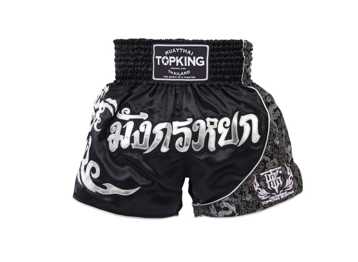 Top King TKTBS-088 Mung Korn Yok Shorts Black-Silver