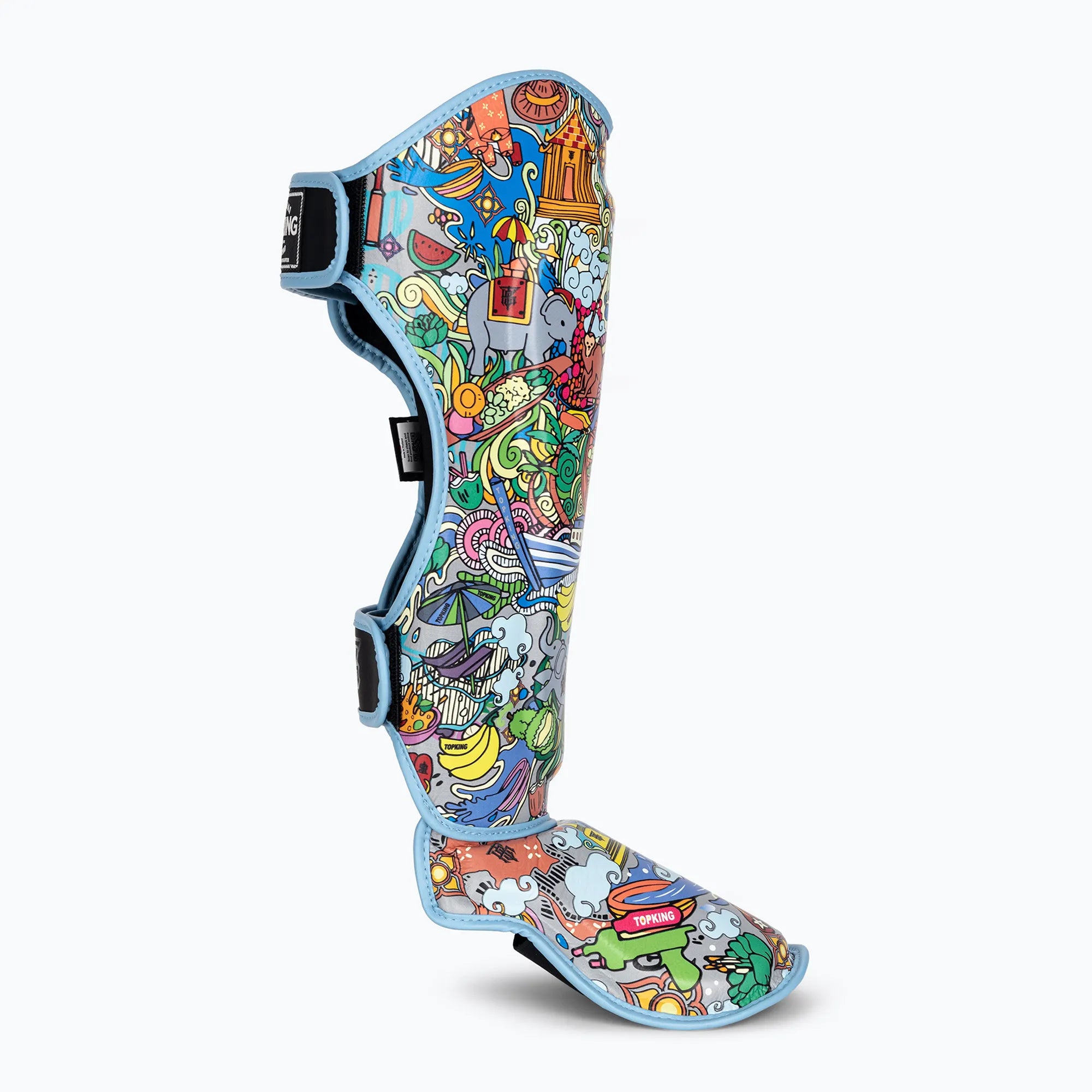 TOPKING SHIN GUARDS THAI CULTURE (SEMI LEATHER)