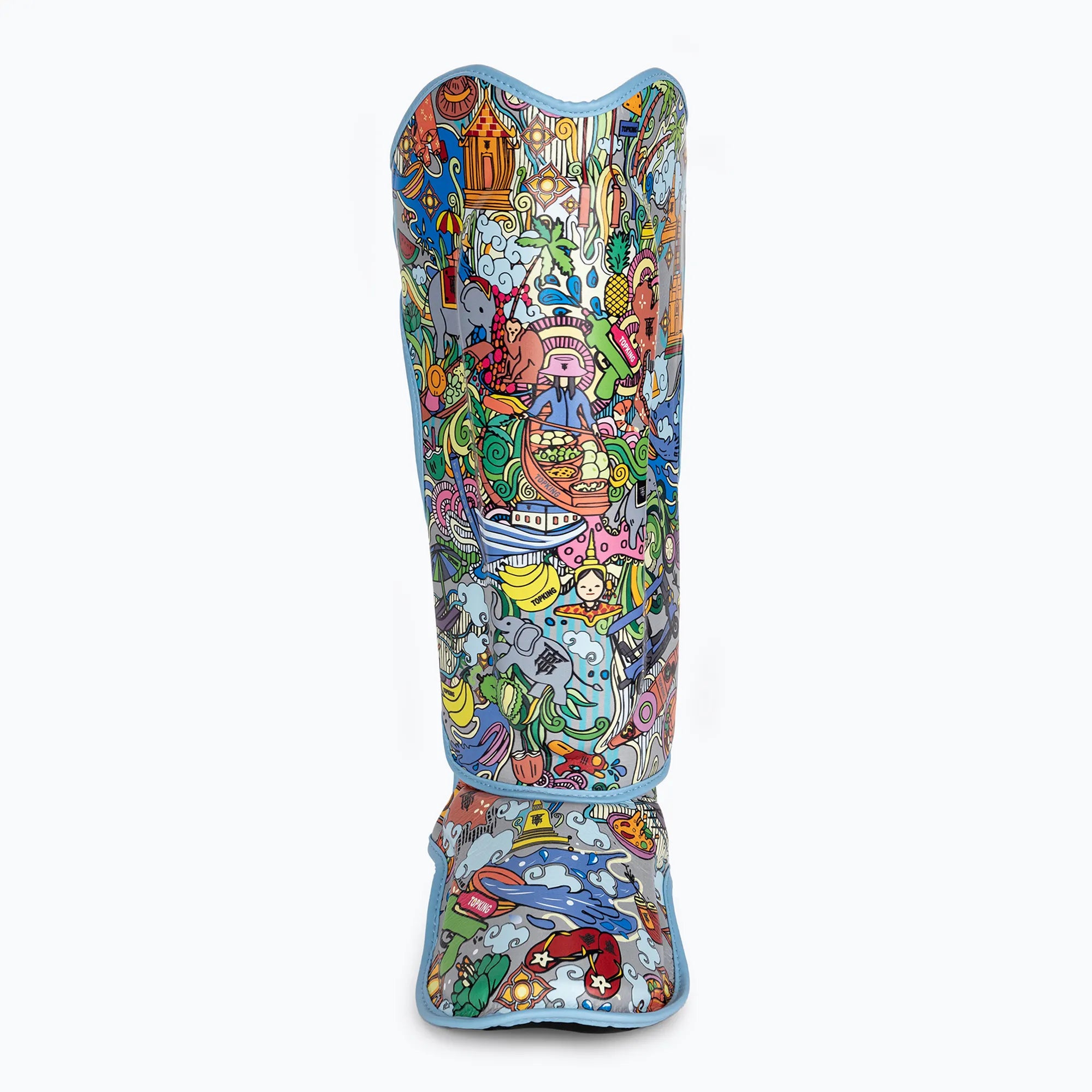 TOPKING SHIN GUARDS THAI CULTURE (SEMI LEATHER)