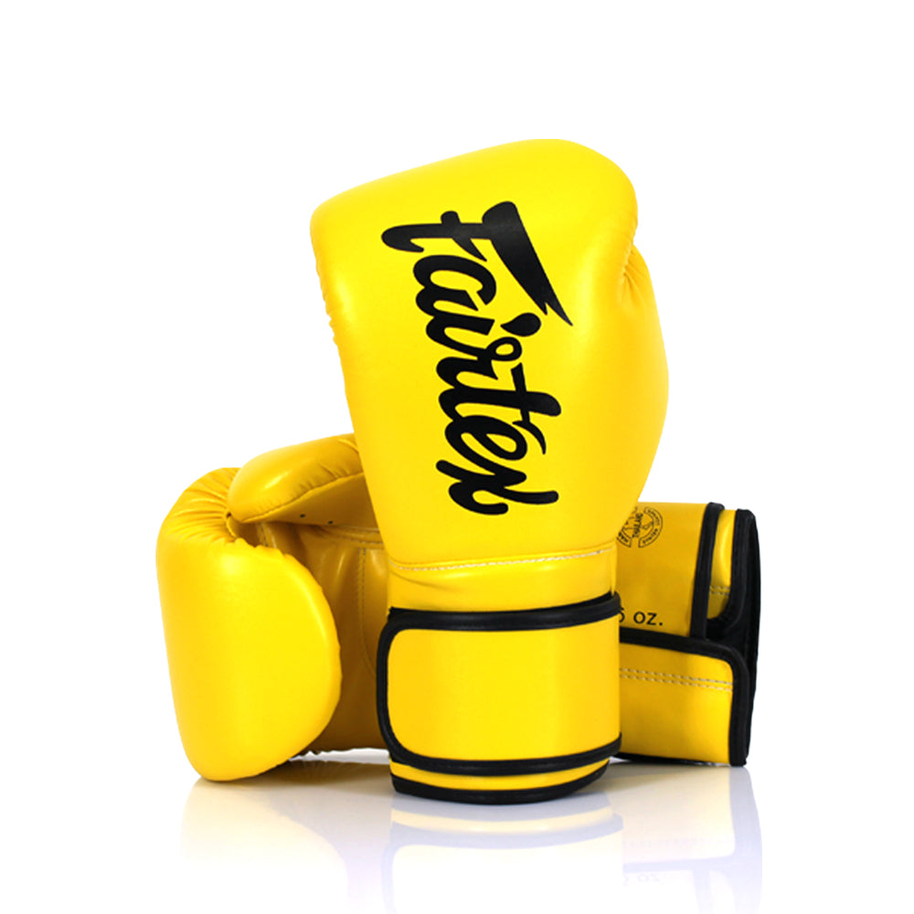 Fairtex BGV14 Microfiber Boxing Gloves Yellow