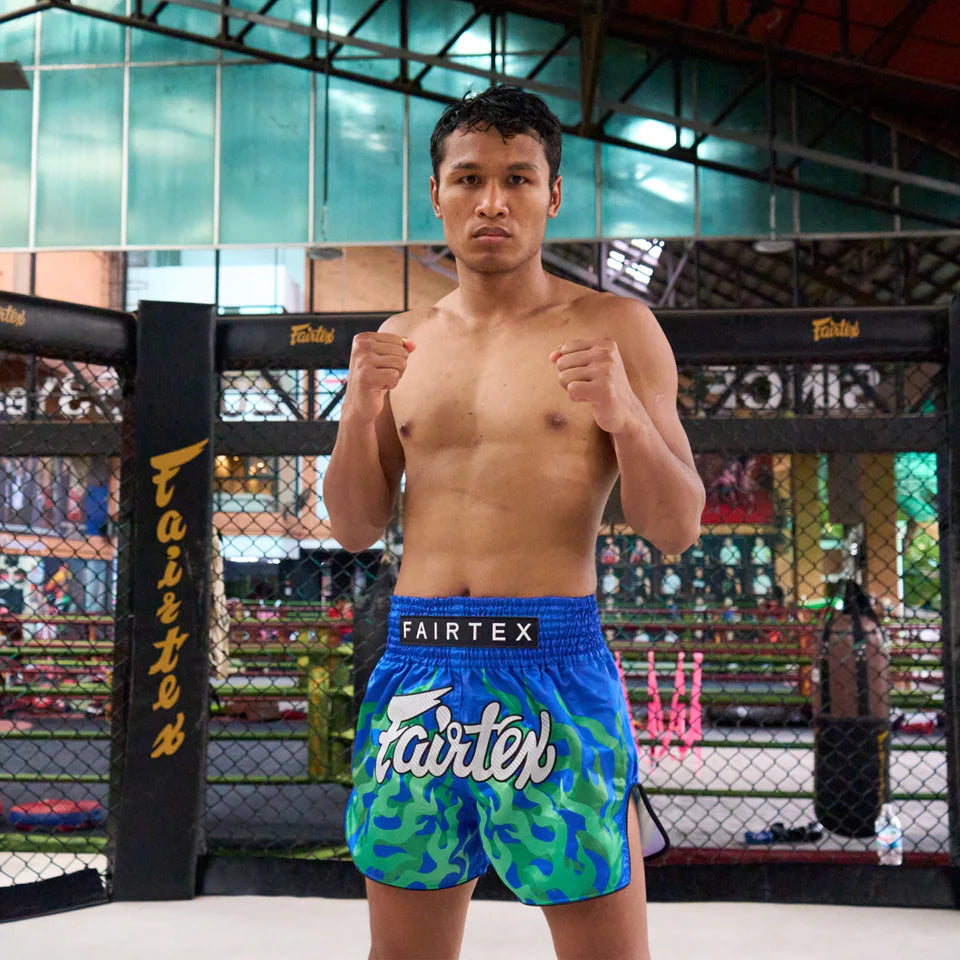 Fairtex Muay Thai Shorts - Jo Nattawut Limited Edition (Blue)