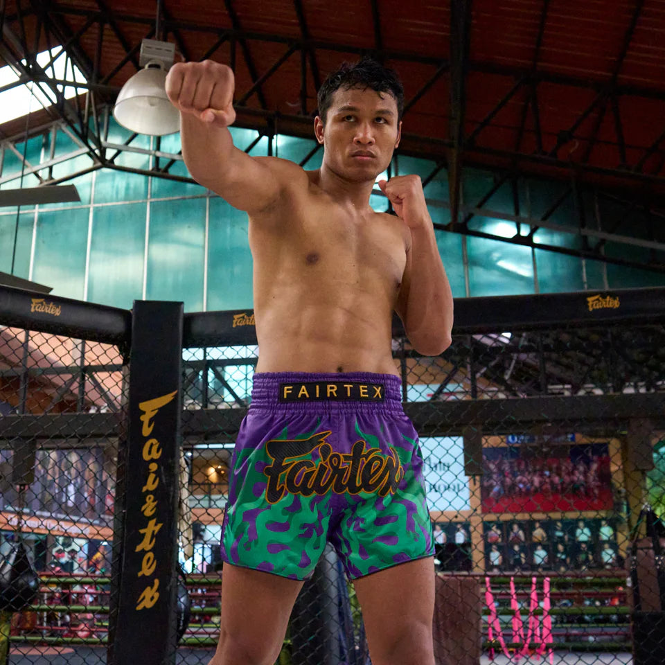 Fairtex Muay Thai Shorts - Jo Nattawut Limited Edition (Purple)