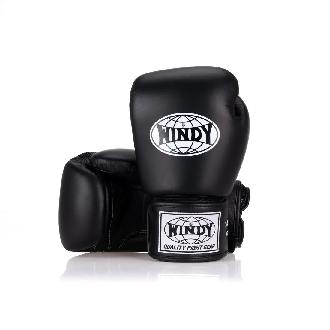 Classic Leather Boxing Glove - Black - Black - manufacturer view 3