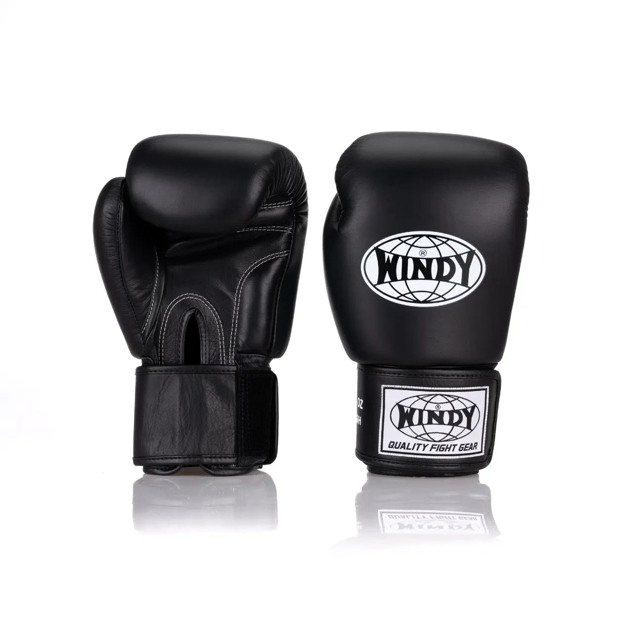 Classic Leather Boxing Glove - Black - Black - manufacturer view 1