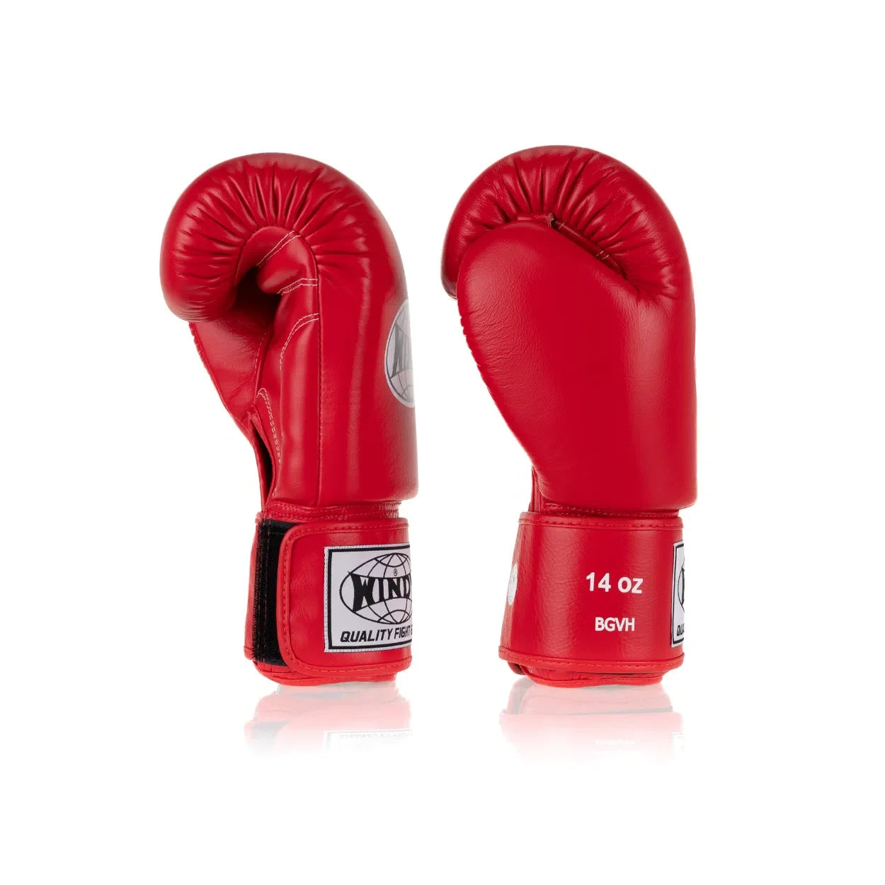 Classic Leather Boxing Glove - Red - Red - manufacturer view 4