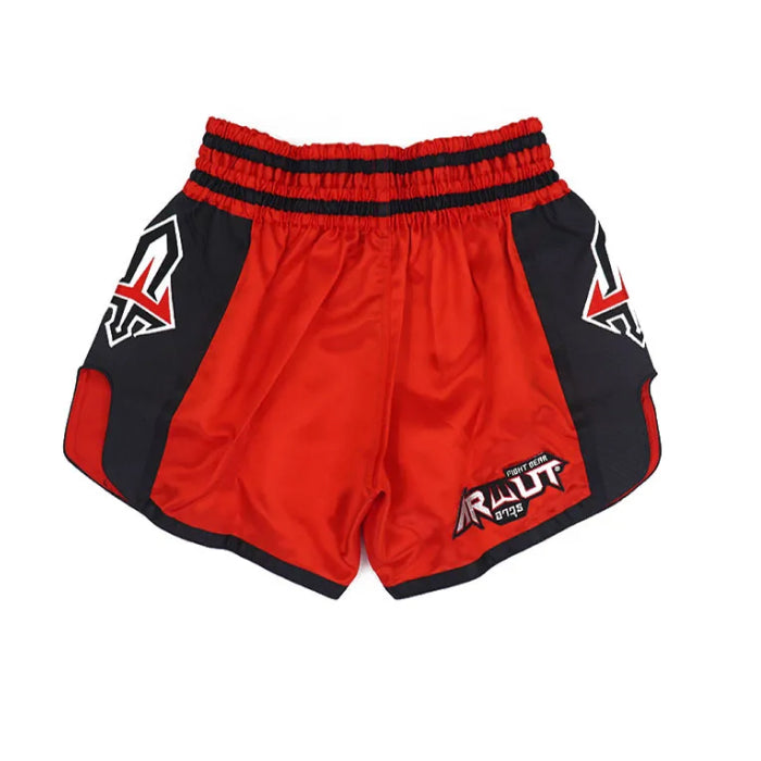 ARWUT [BS3] CARBON EDITION Muay Thai Shorts “RED/BLACK”