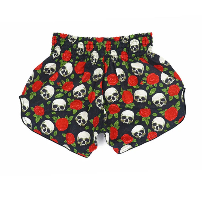 ARWUT [S005] “GOTHIC SKULLS & ROSES” Edition Muay Thai Shorts