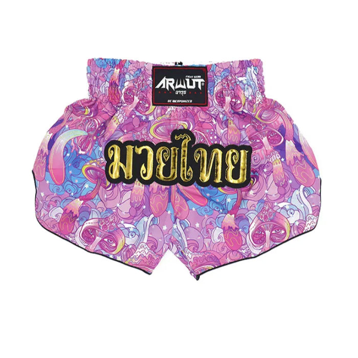 ARWUT [S002] “TRIPPY SHROOMS” Edition Muay Thai Shorts