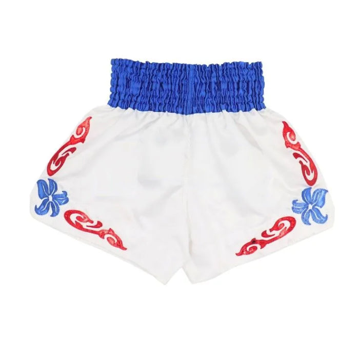 Boon [MT40] “White/Blue” Muay Thai Shorts