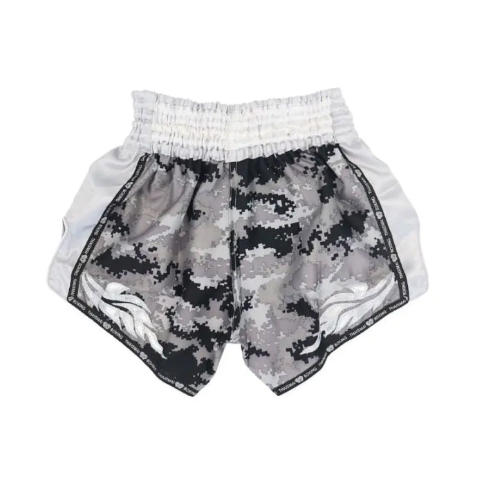 THAISMAI Camo Grey Muay Thai Shorts