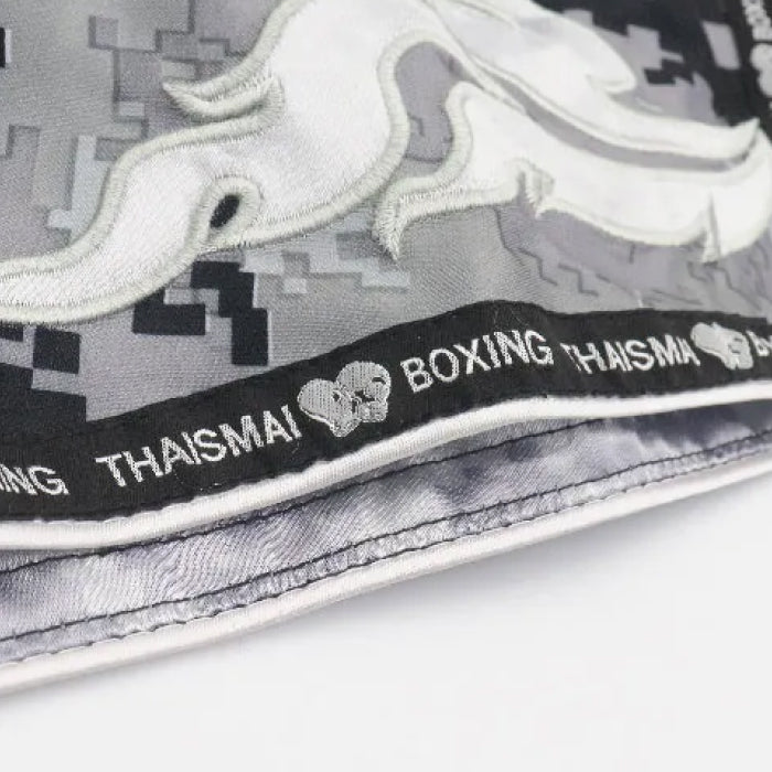 THAISMAI Camo Grey Muay Thai Shorts