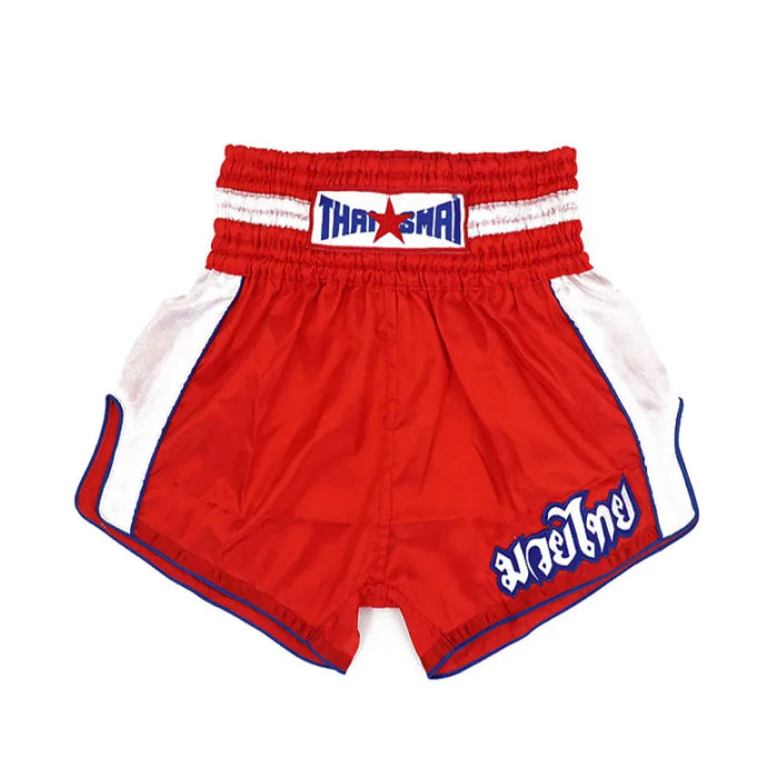 THAISMAI Classic Muay Thai Boxing Shorts Red