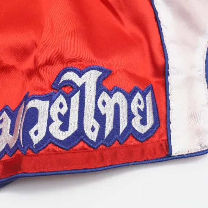 THAISMAI Classic Muay Thai Boxing Shorts Red