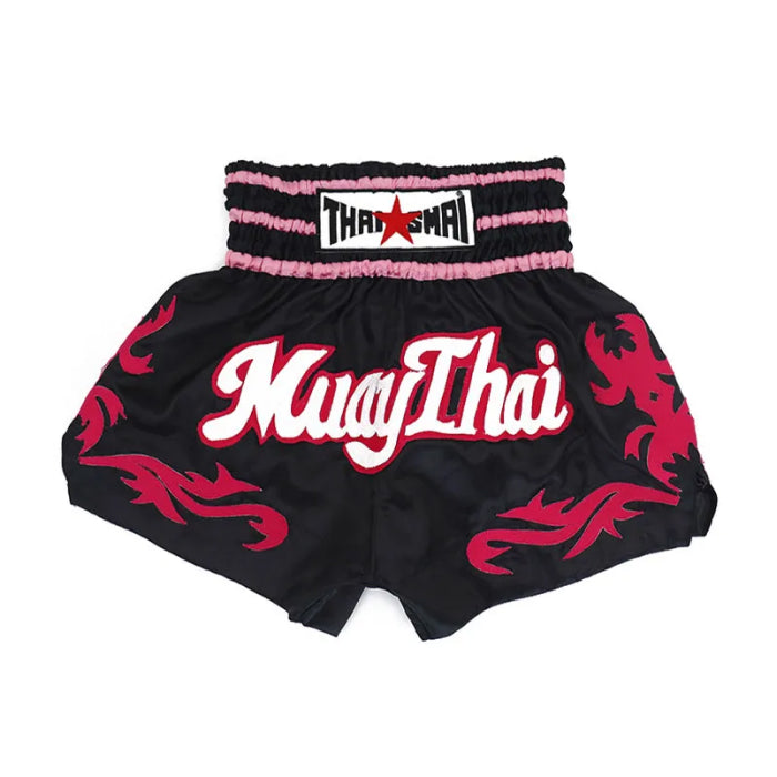 THAISMAI Muay Thai Boxing Shorts “Shocking Pink”
