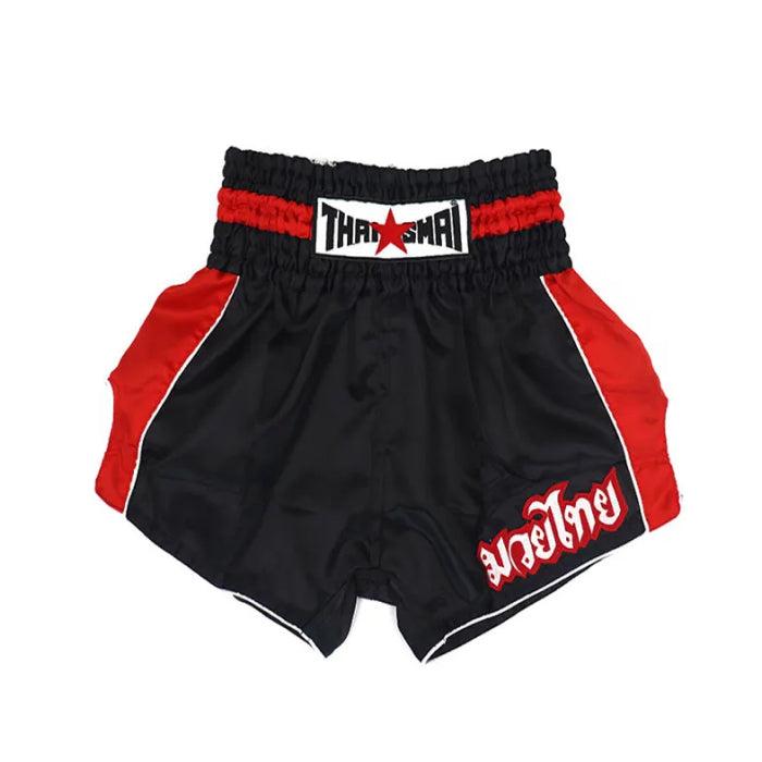 THAISMAI Classic Muay Thai Boxing Shorts Black