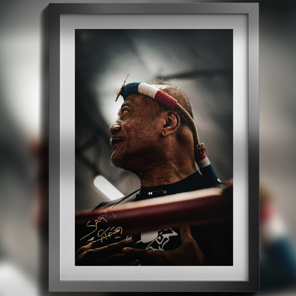 SAGAT signed A3 Poster