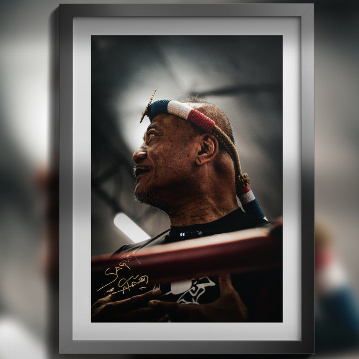 SAGAT signed A3 Poster