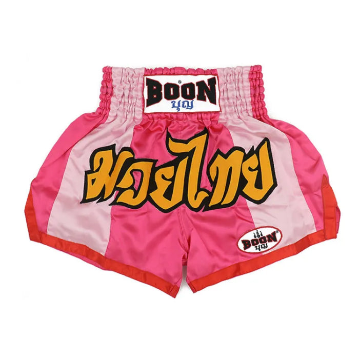 Boon [MT16] “PINK STRIPS” Muay Thai Shorts