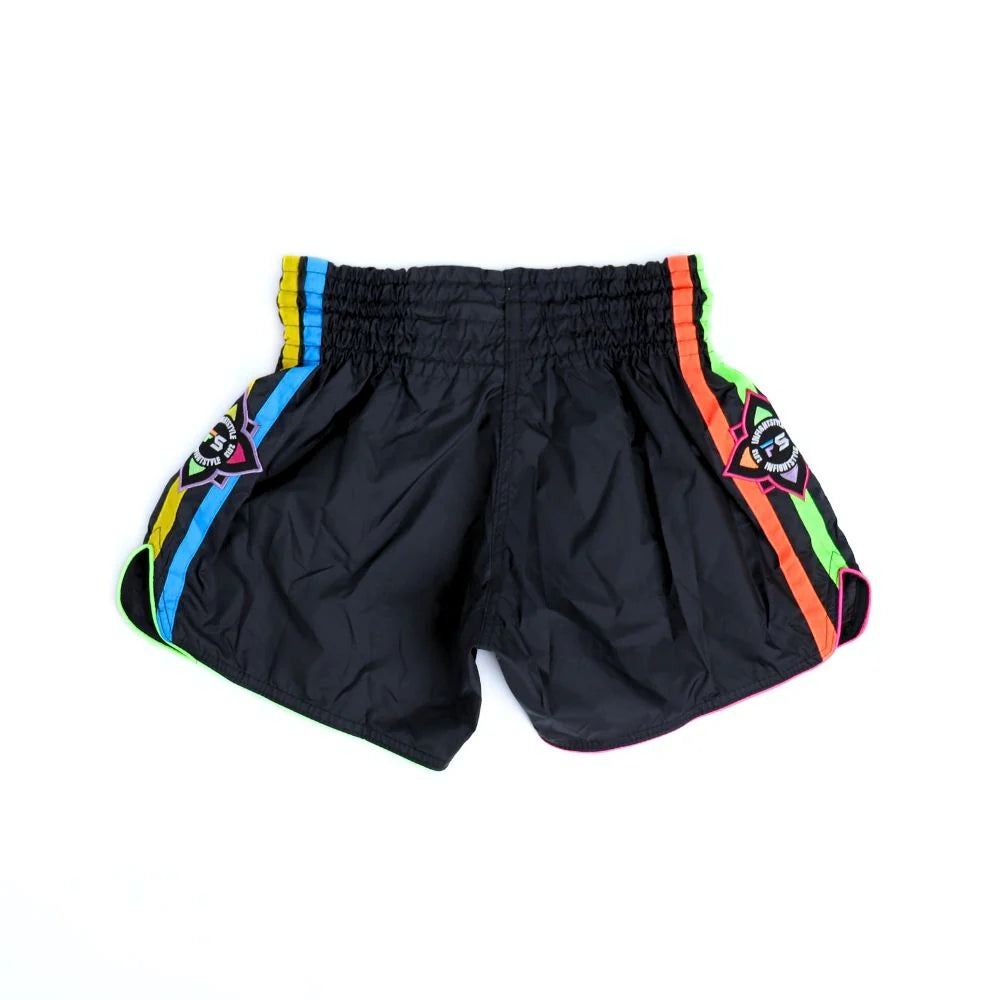 INFIGHTSTYLE Nylon Lotus Retro Prisma Muay Thai Shorts