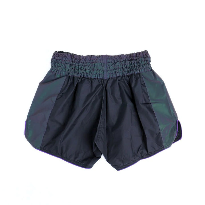 Infightstyle Astro Purple Reflective Nylon Muay Thai Shorts