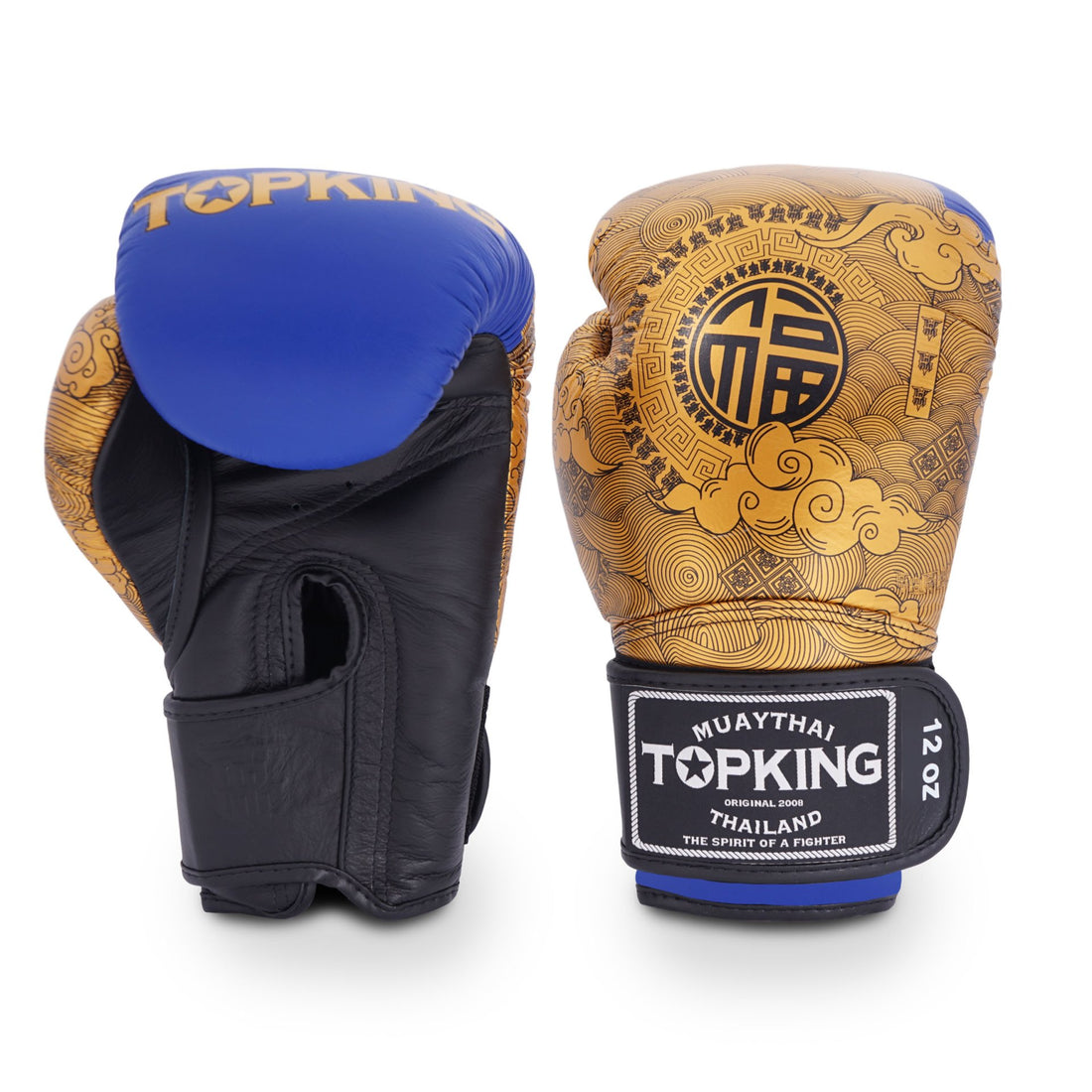 Top King Boxing Gloves – TKBGCN-01 – Happiness Chinese - Blue - brand product view 1
