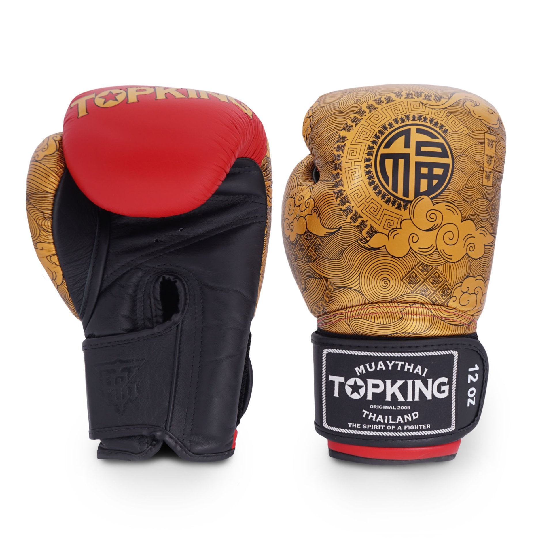 Top King Boxing Gloves – TKBGCN-01 – Happiness Chinese - Red - brand product view 1