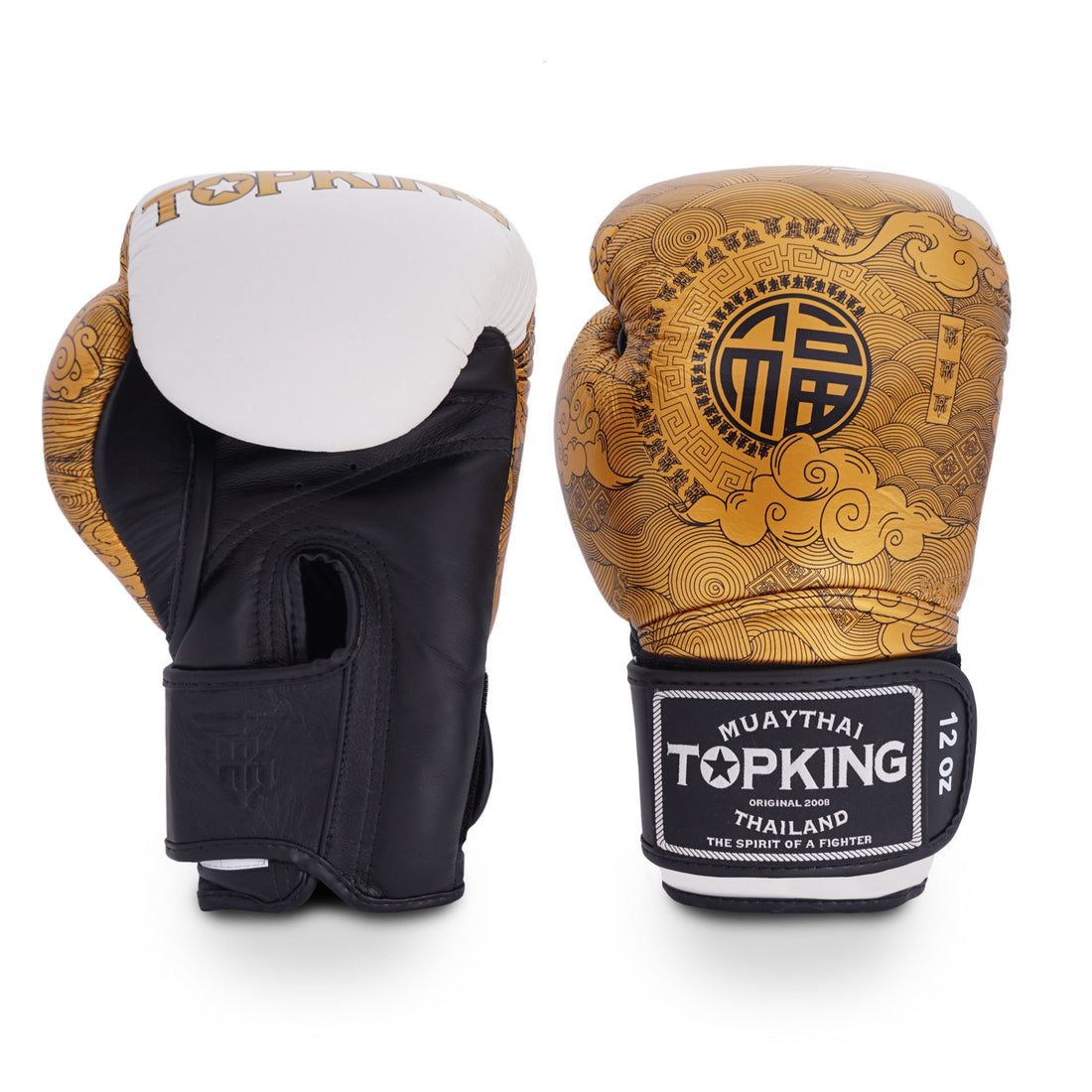 Top King Boxing Gloves – TKBGCN-01 – Happiness Chinese - White - brand product view 1