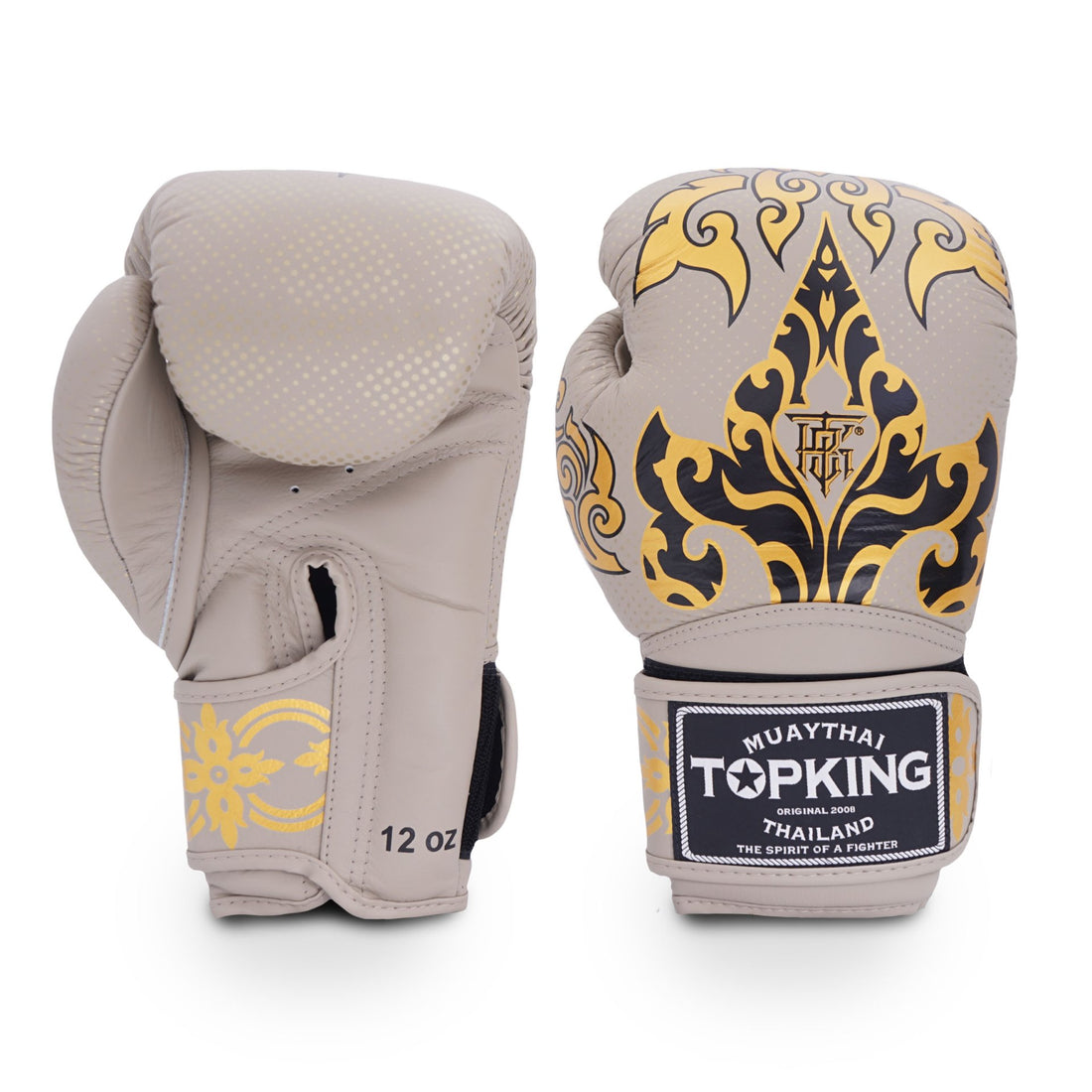 Top King Boxing Gloves – TKBGKN-01 – Kanok - Beige - brand product view 1