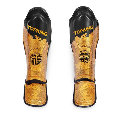 Top King Shin Pads – TKSGCN-01 Happiness Chinese - Black - brand product view 1