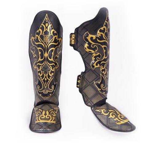 Top King Shin Pads – TKSGKN-01 Kanok - Black - brand product view 1