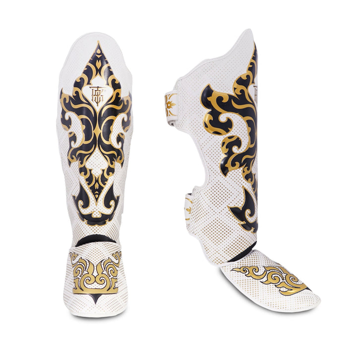 Top King Shin Pads – TKSGKN-01 Kanok - White - brand product view 1