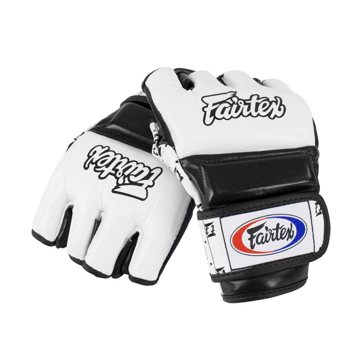 Fairtex-FGV17 Super Sparring MMA Gloves - white-black - brand product view 1