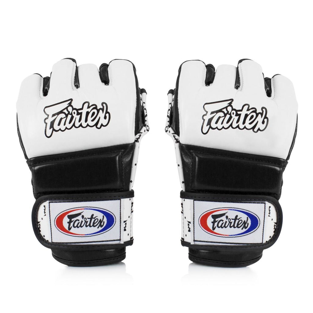 Fairtex-FGV17 Super Sparring MMA Gloves - white-black - brand product view 2