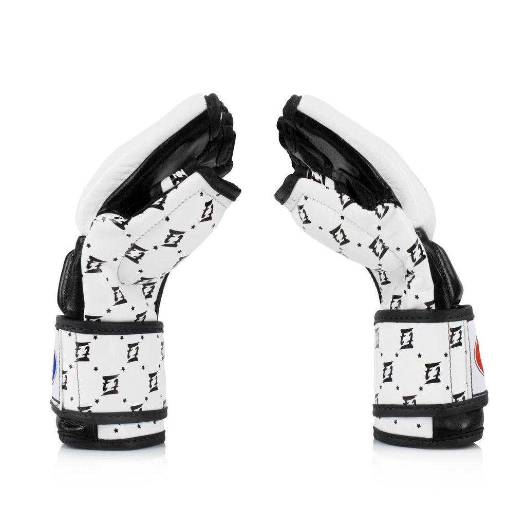 Fairtex-FGV17 Super Sparring MMA Gloves - white-black - brand product view 3
