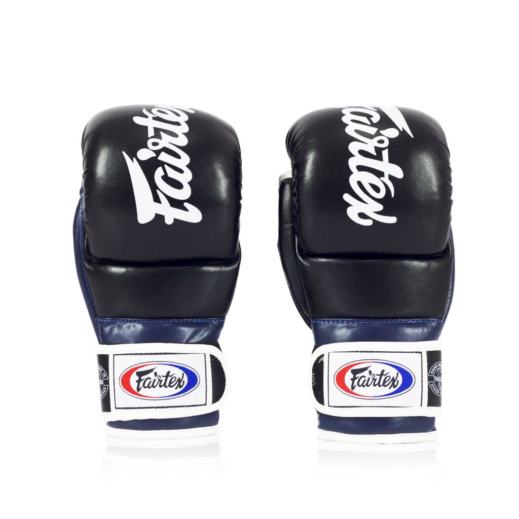 Fairtex-FGV18 Super Sparring Grappling Gloves - black-blue - brand product view 1