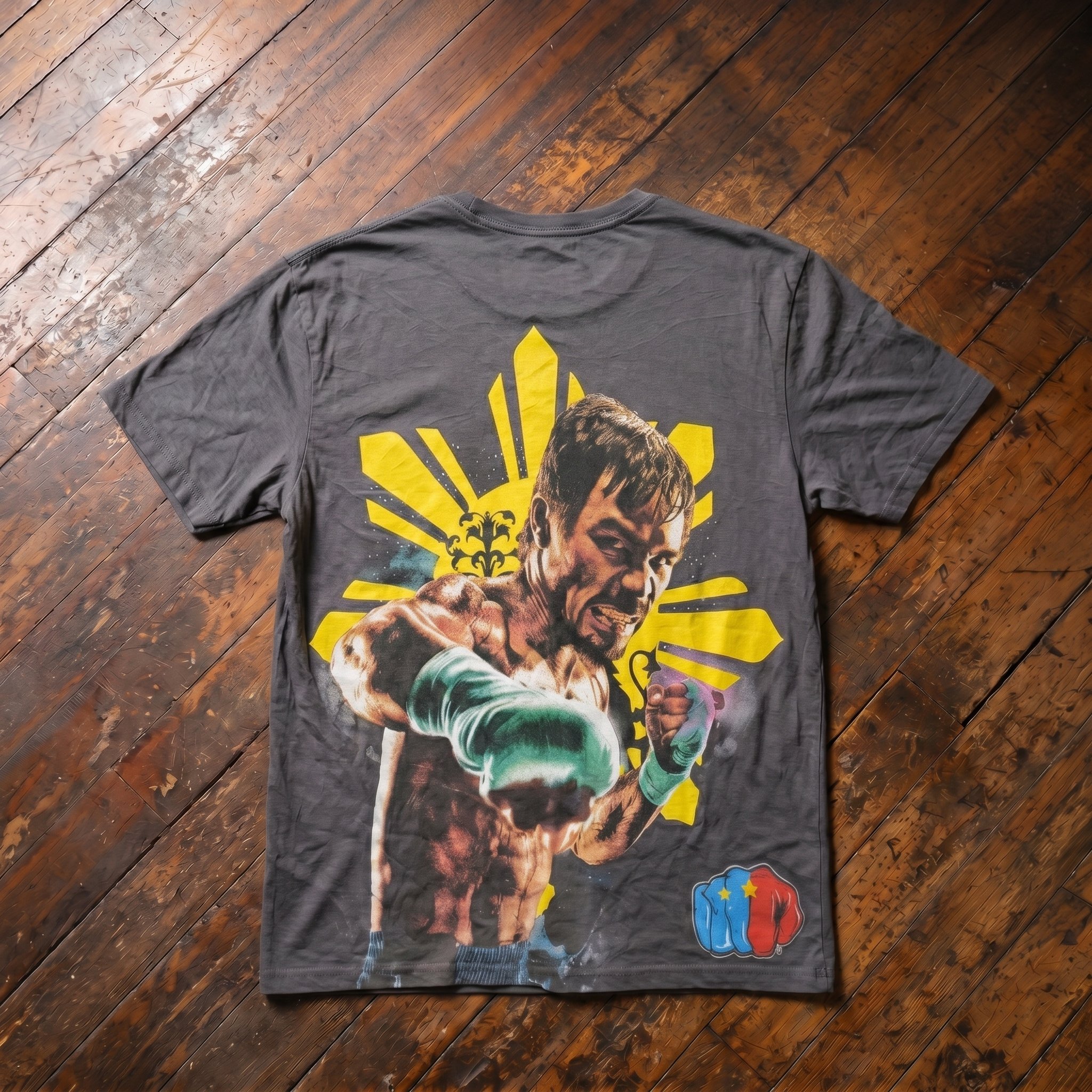 MANNY GOT MY BACK Manny Pacquiao t-shirt dark grey  T-shirt (Pre-Owned)