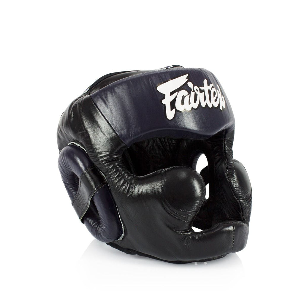 Fairtex-HG13+L Diagonal View Headguard-Lace Cover