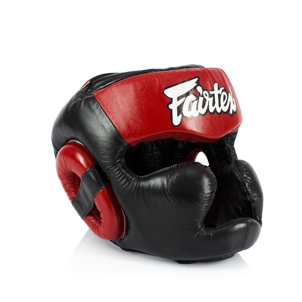 Fairtex-HG13+L Diagonal View Headguard-Lace Cover