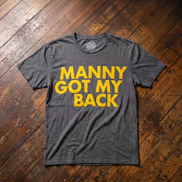 MANNY GOT MY BACK Manny Pacquiao t-shirt dark grey  T-shirt (Pre-Owned)