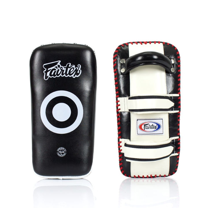 Fairtex Extra-Long Curved Kick Pads KPLC4 - black-white - additional brand view 2